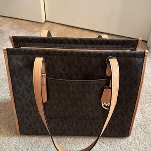 MICHAEL KORS - MK Monogrammed Tote Bag